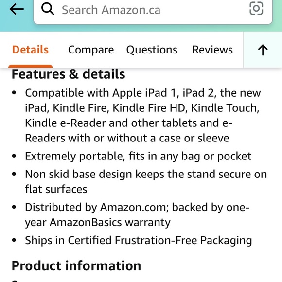 Portable IPad stand⭐️Like new - Picture 11 of 12